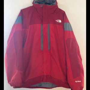 The North Face HyVent Jacket Red Size Large